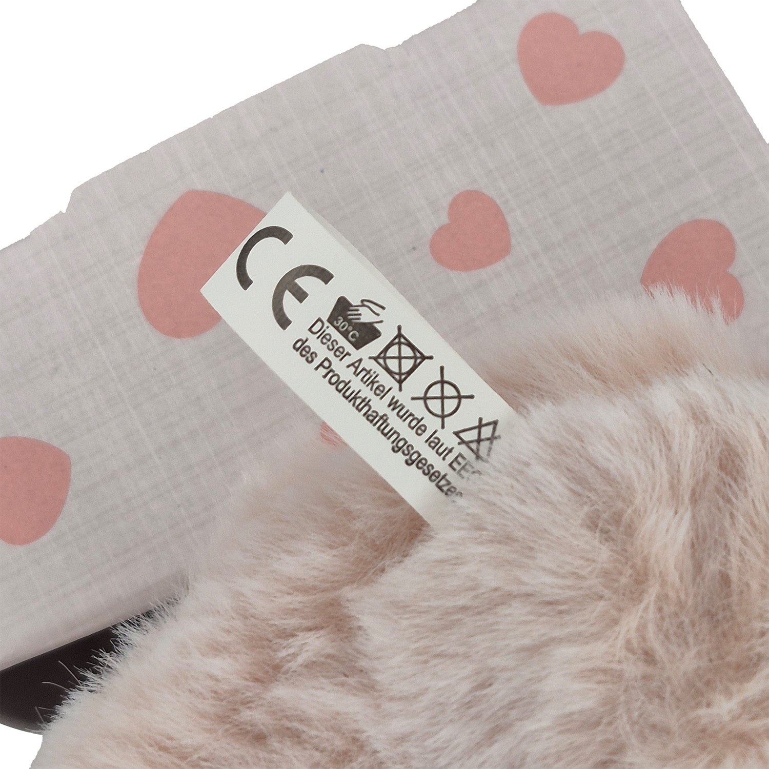 Bär klein 12cm in box rosa sort.