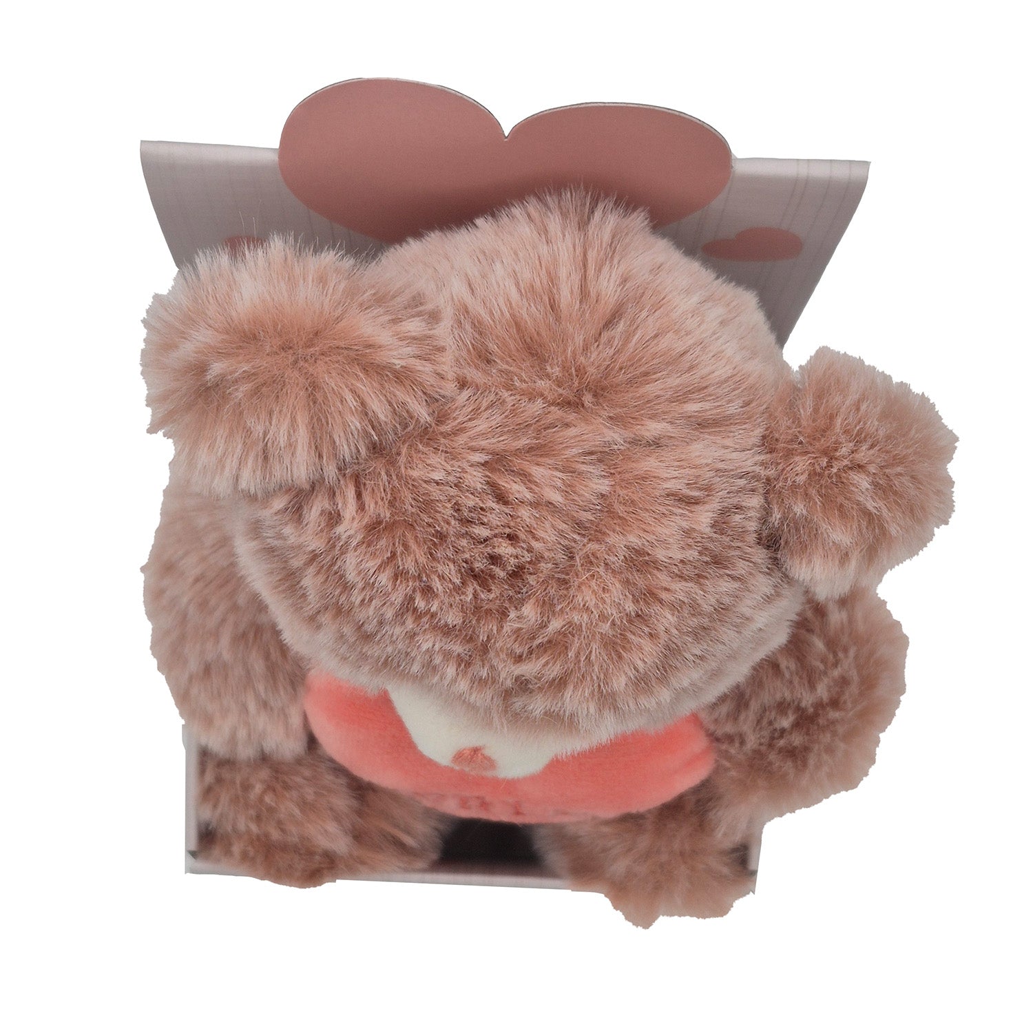 Bär klein 12cm in box rosa sort.