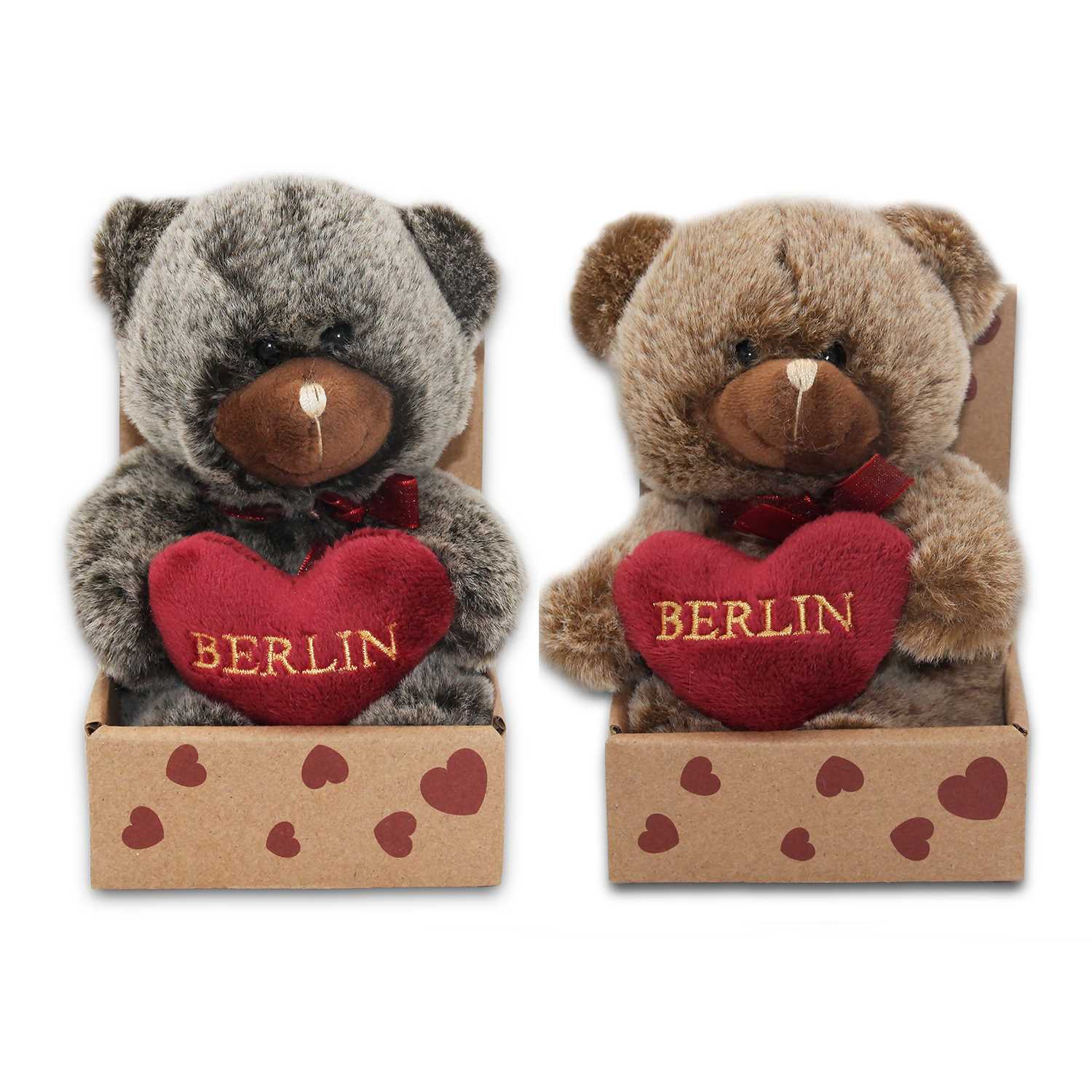 Bär klein 12cm in box braun sort.