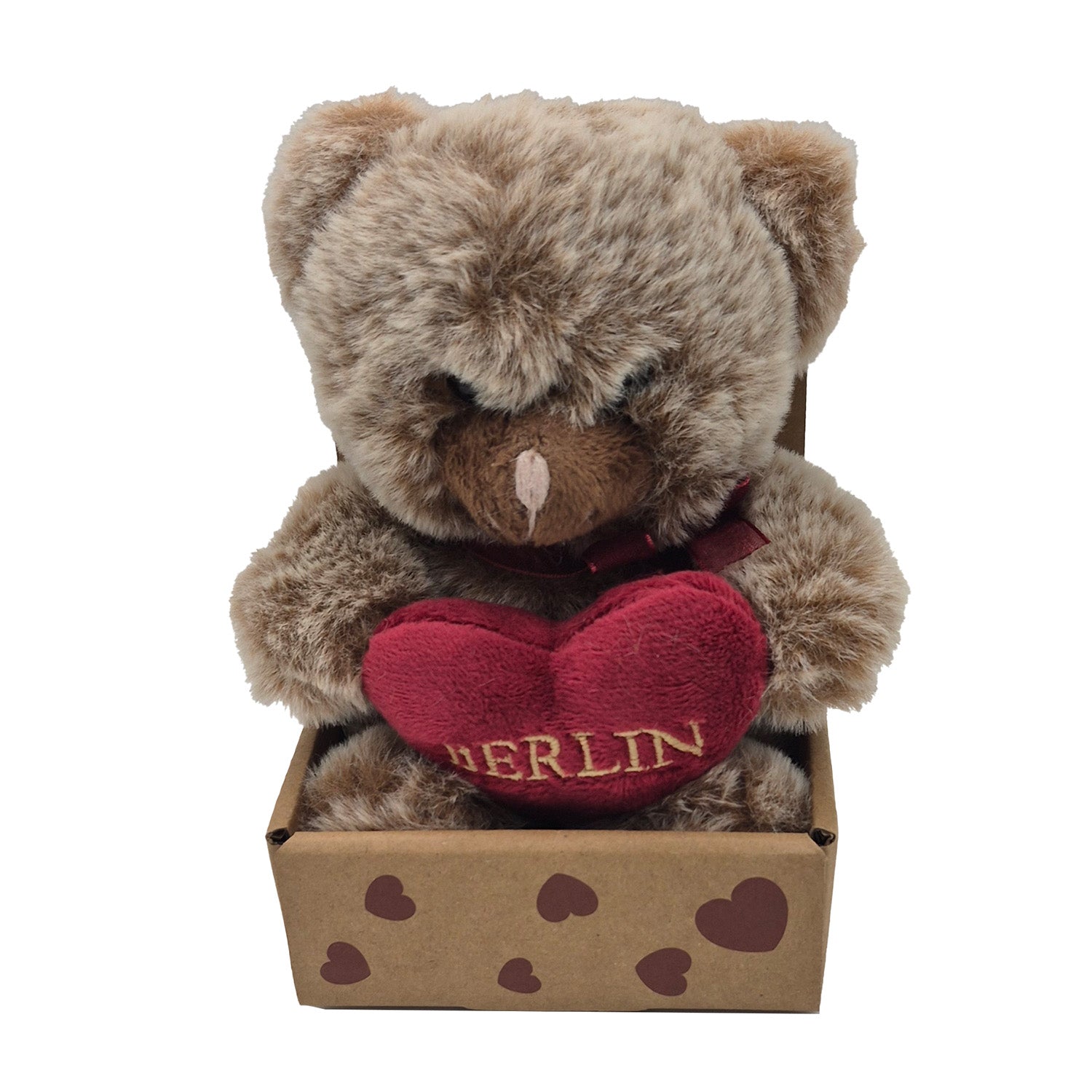 Bär klein 12cm in box braun sort.