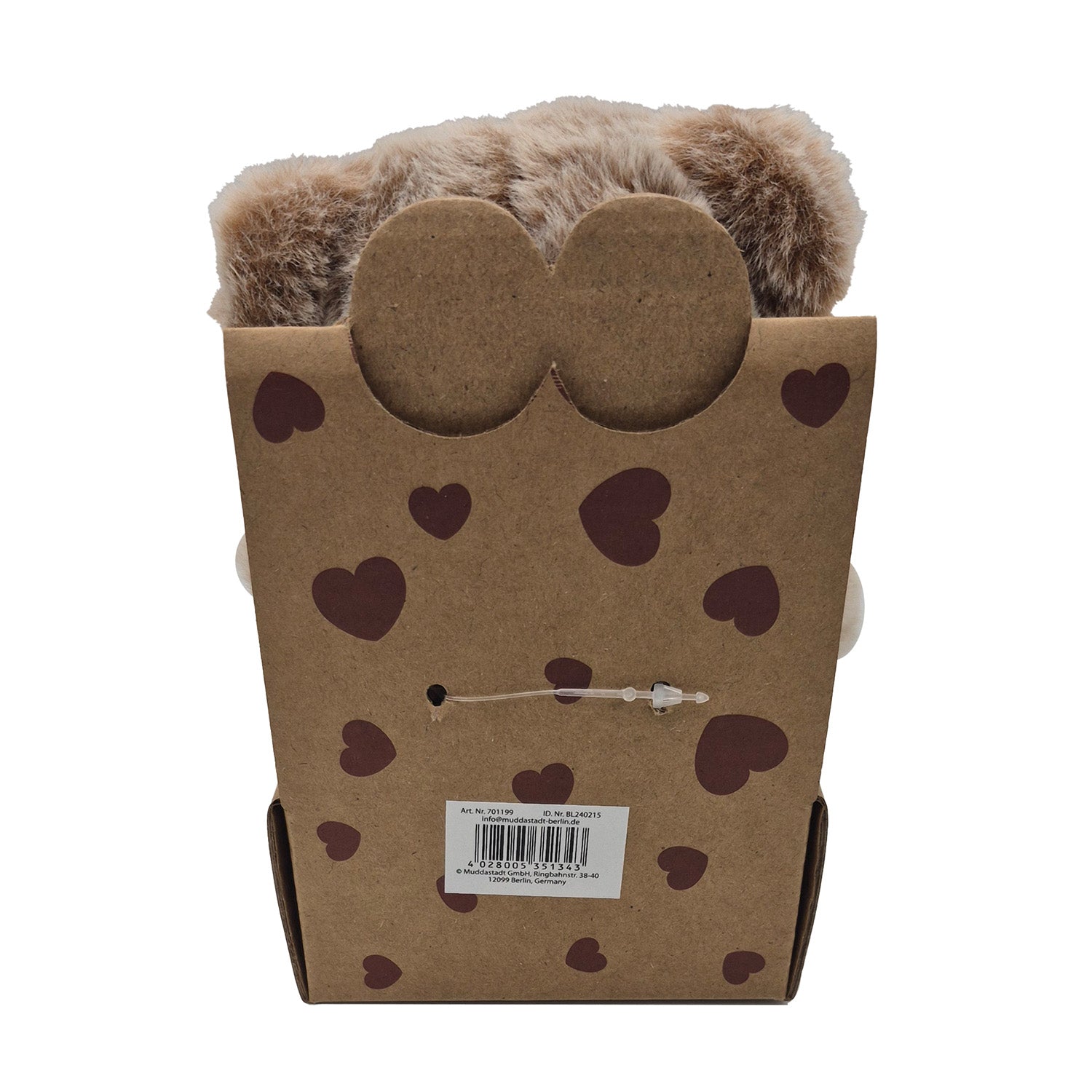 Bär klein 12cm in box braun sort.