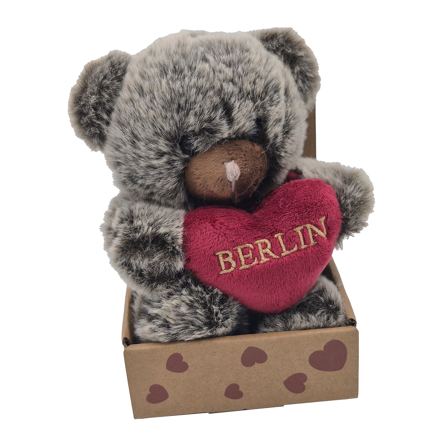 Bär klein 12cm in box braun sort.