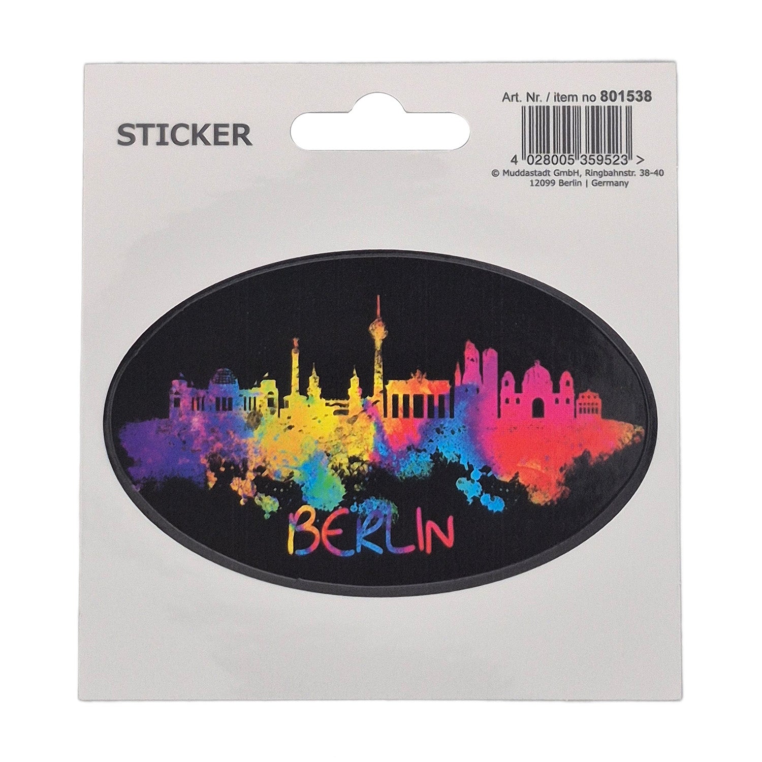 Sticker Skyline Berlin Aquarell