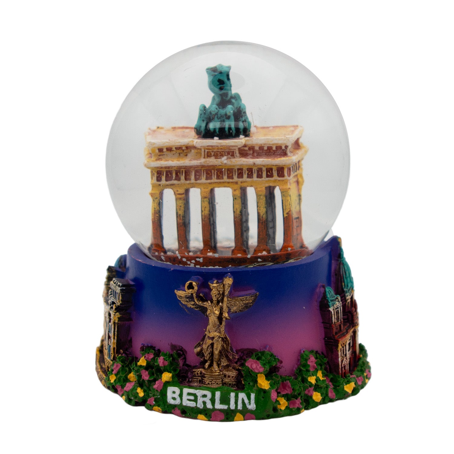 Schneekugel groß 6,5cm Brandenburger Tor Dämmerung