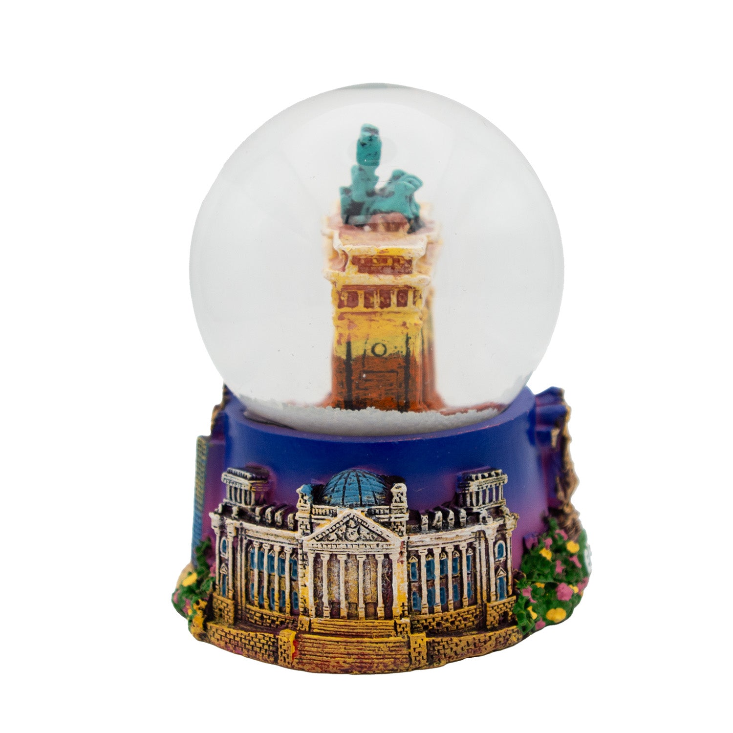 Schneekugel groß 6,5cm Brandenburger Tor Dämmerung