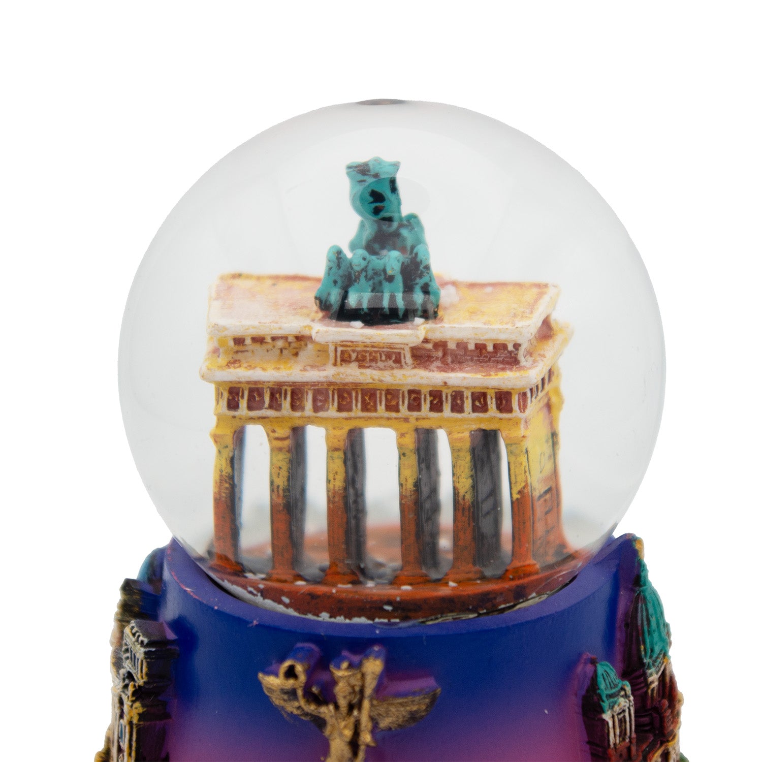 Schneekugel groß 6,5cm Brandenburger Tor Dämmerung