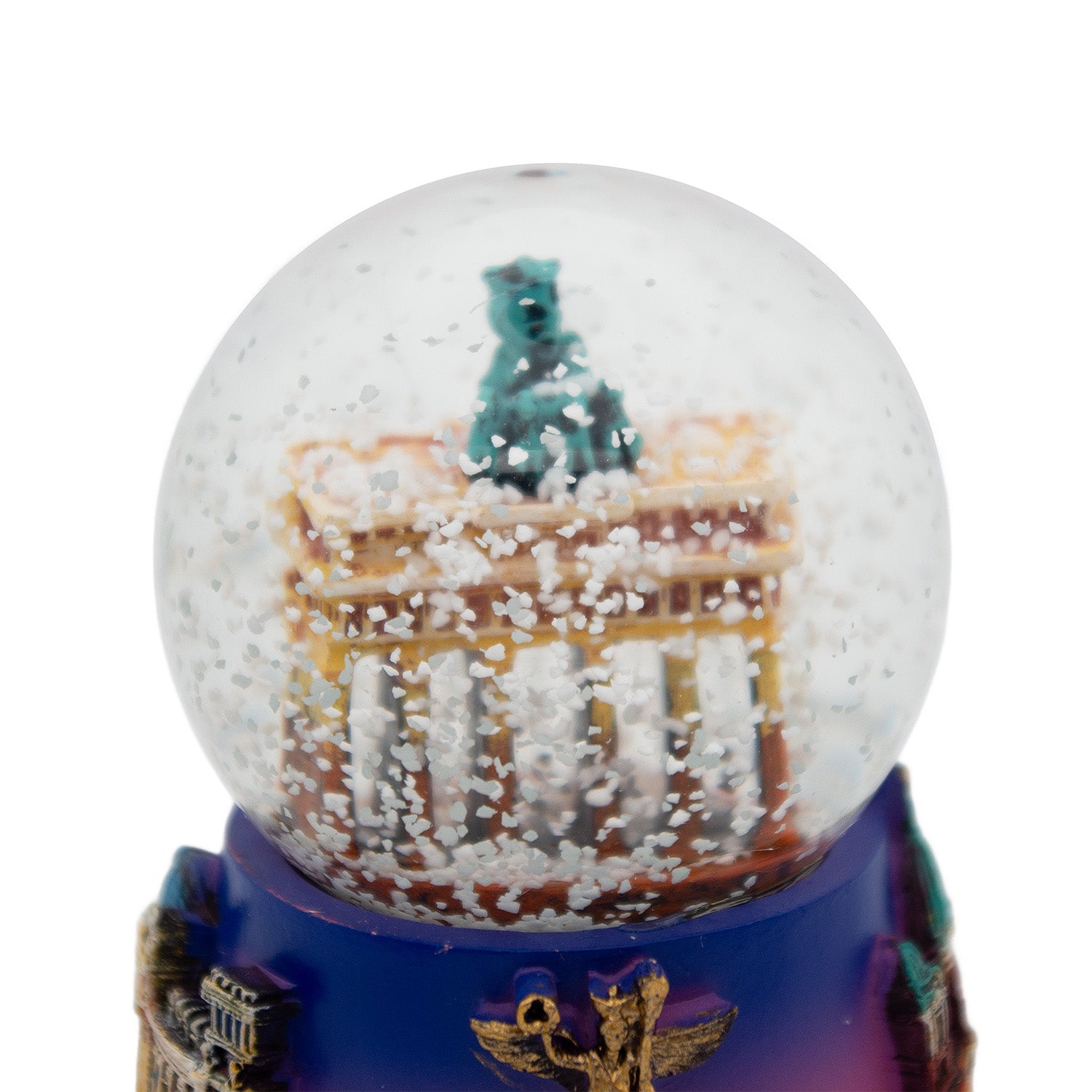 Schneekugel groß 6,5cm Brandenburger Tor Dämmerung