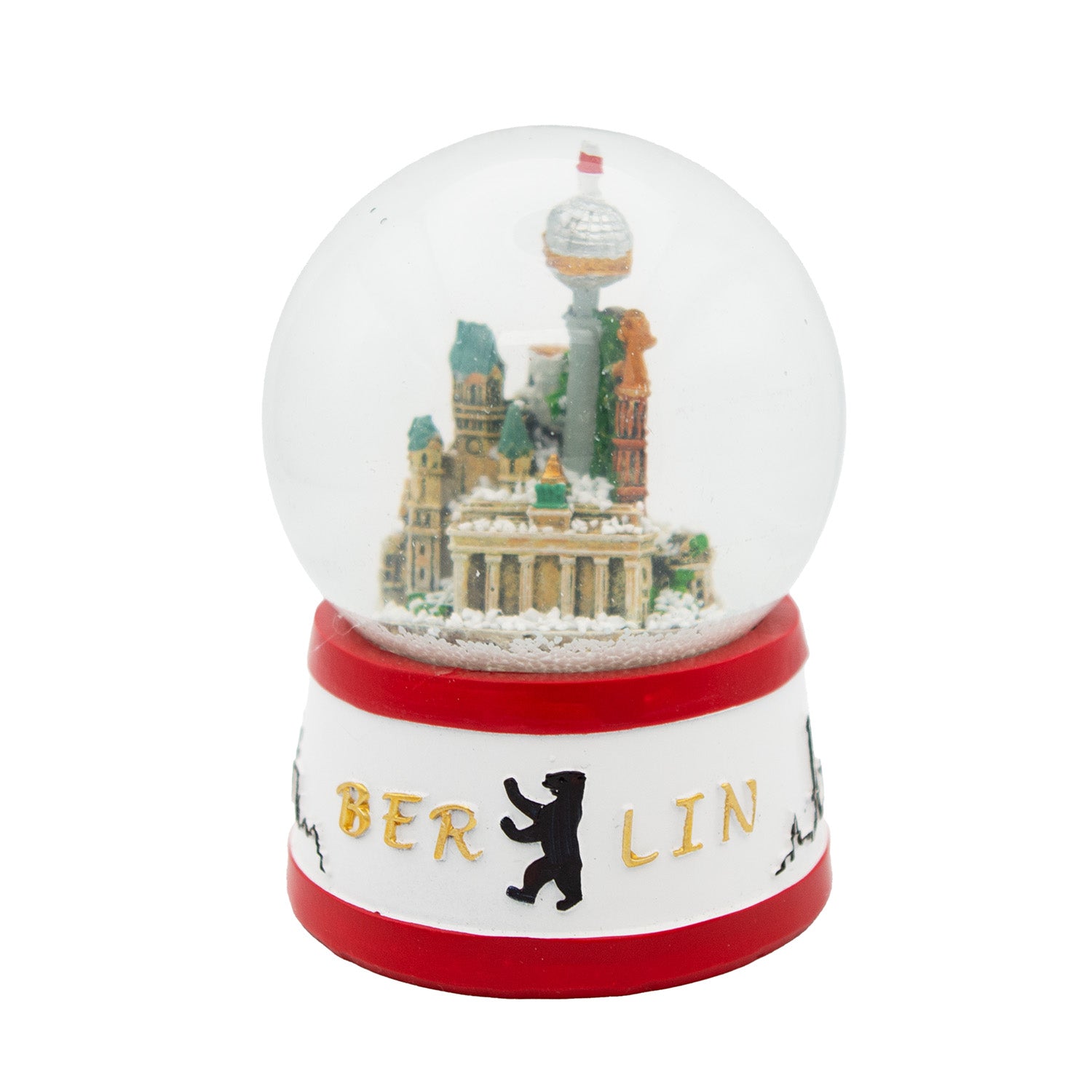 Schneekugel groß 6,5cm Berlin multi