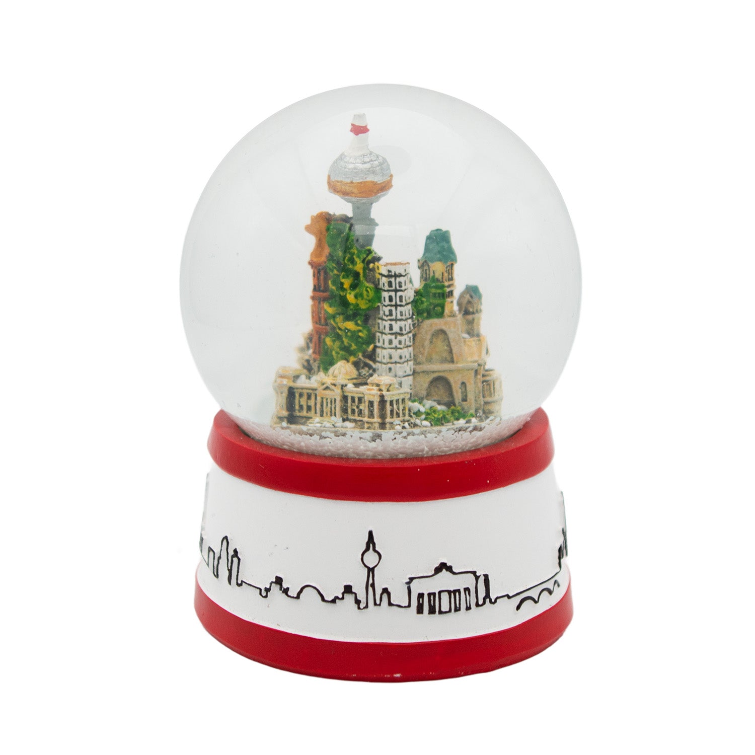 Schneekugel groß 6,5cm Berlin multi