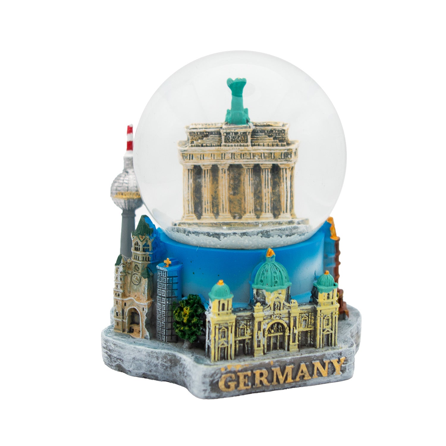 Schneekugel groß 6,5cm Brandenburger Tor Multi