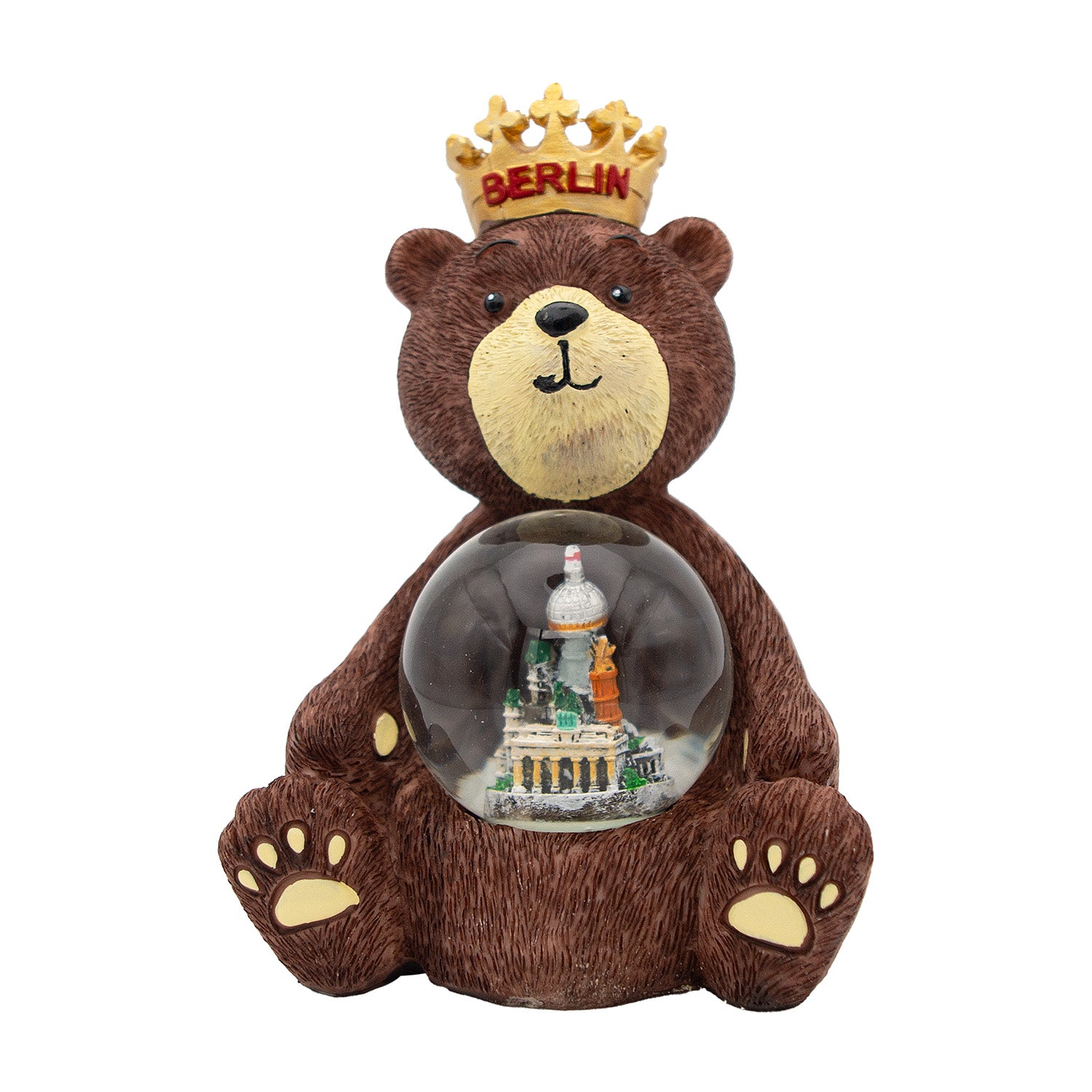 Schneekugel groß 4,5cm Berliner Bär