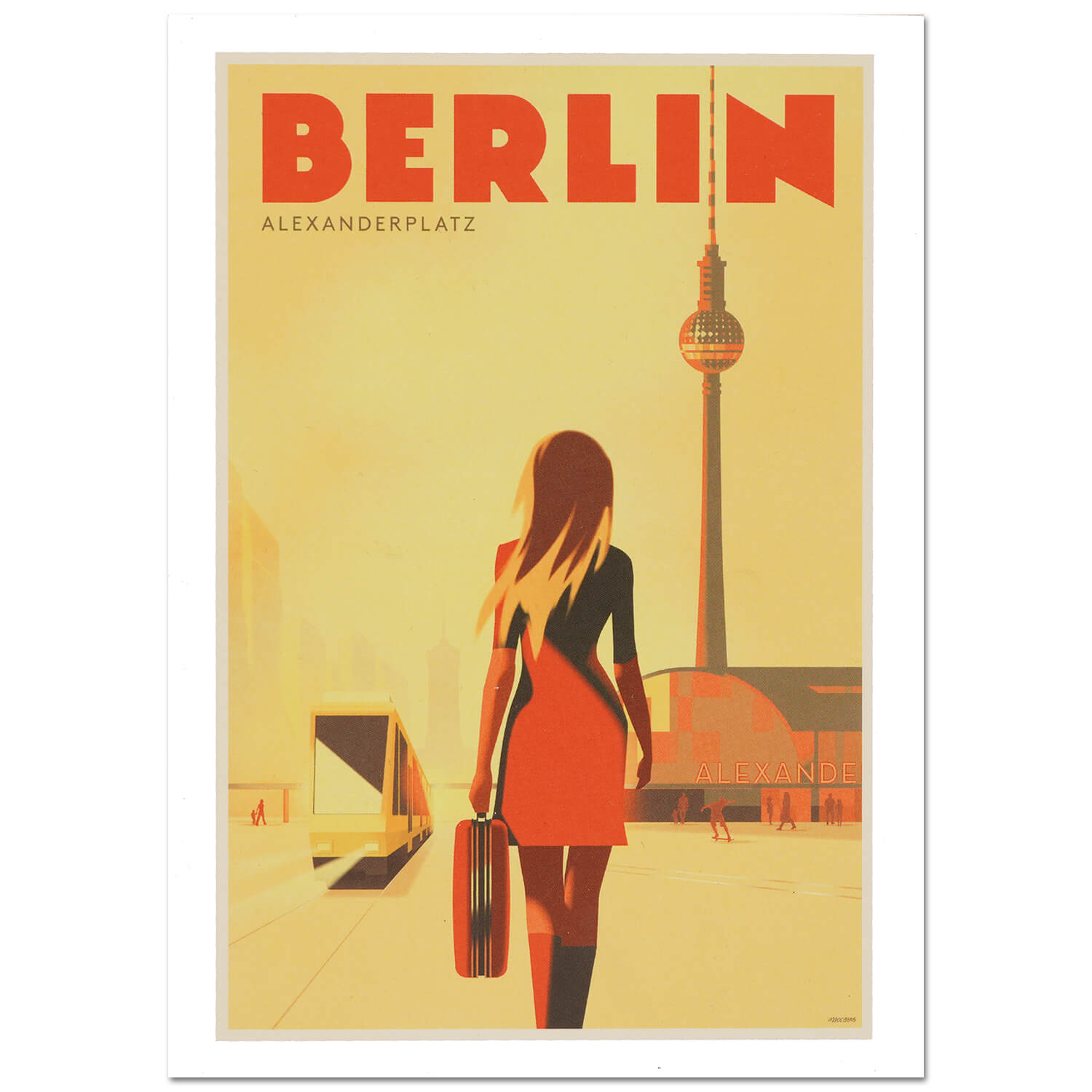 Stick No Bills® Stylische Berlin Postkarten Serie 12,7x17,7cm – Nostalgische Eleganz zum Versenden und Sammeln