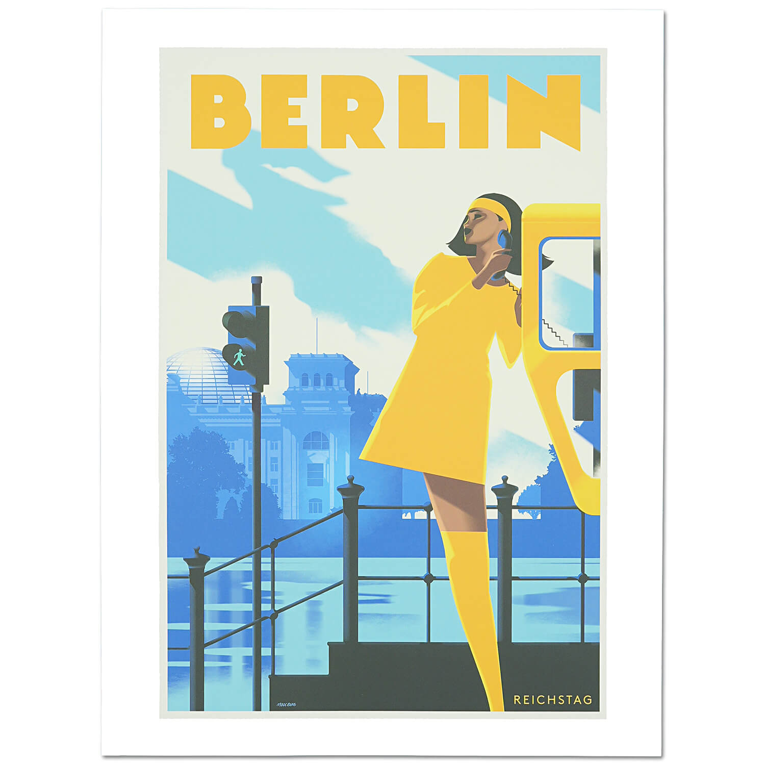 Stick No Bills® Stylische Retro-Poster 30x40cm – Stilvoller Blickfang im Vintage-Stil