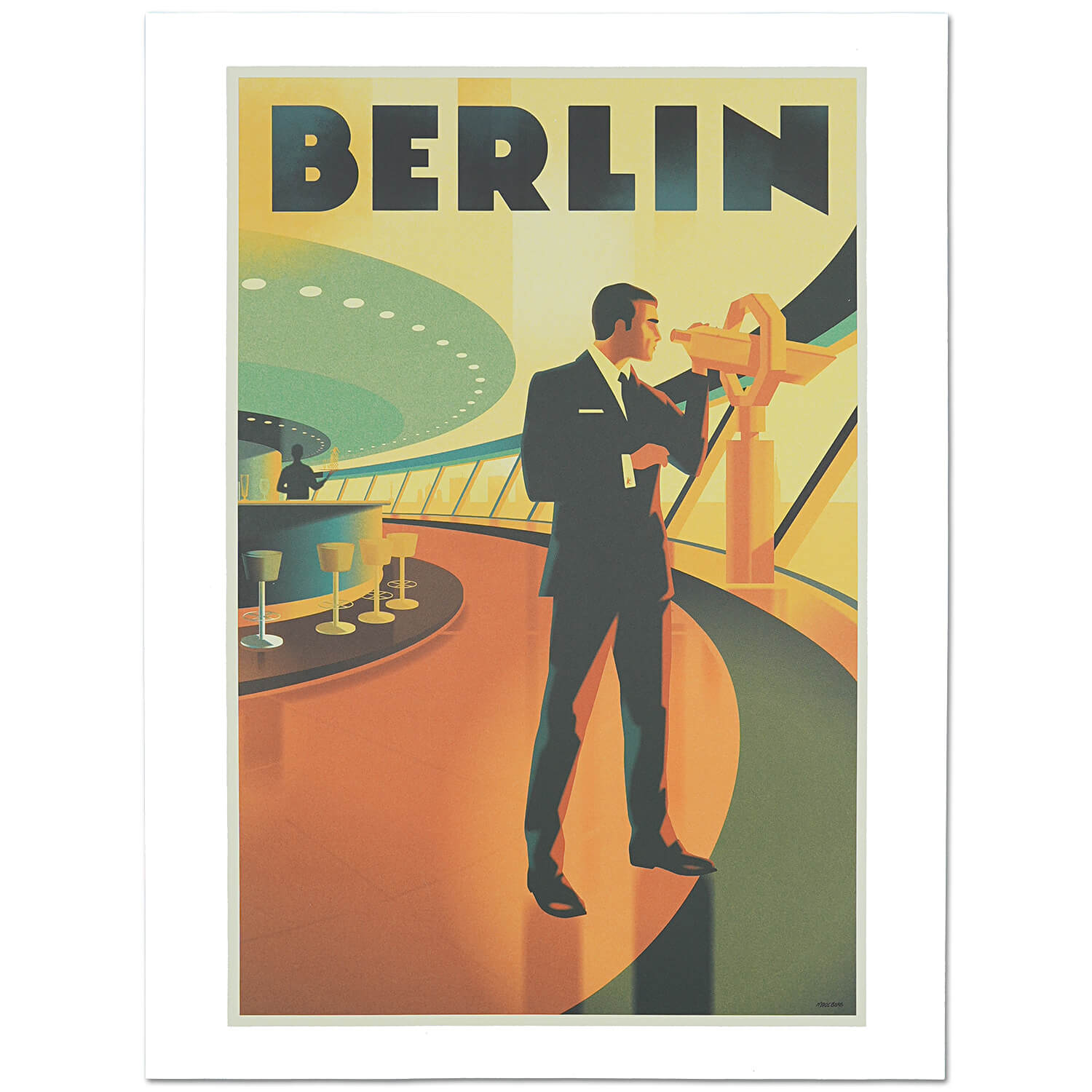 Stick No Bills® Stylische Retro-Poster 30x40cm – Stilvoller Blickfang im Vintage-Stil