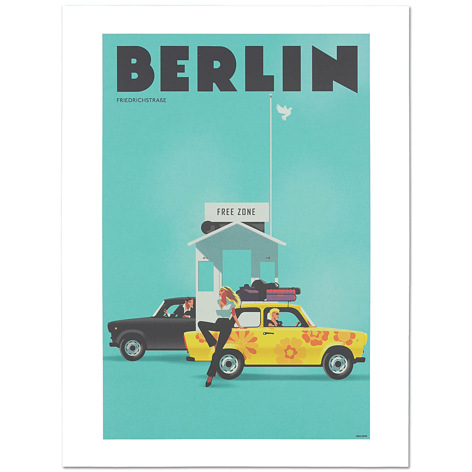 Stick No Bills® Stylische Retro-Poster 30x40cm – Stilvoller Blickfang im Vintage-Stil