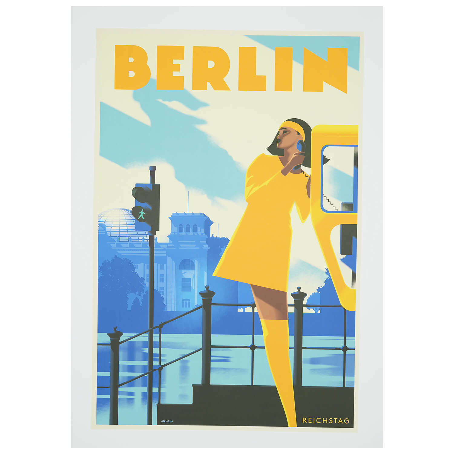 Stick No Bills® Stylische Retro-Poster 50x70cm – Stilvoller Blickfang im Vintage-Stil