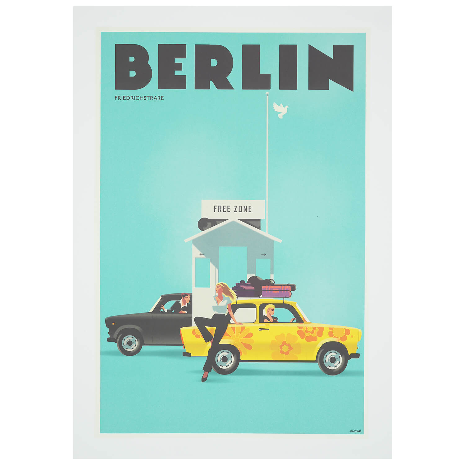 Stick No Bills® Stylische Retro-Poster 50x70cm – Stilvoller Blickfang im Vintage-Stil