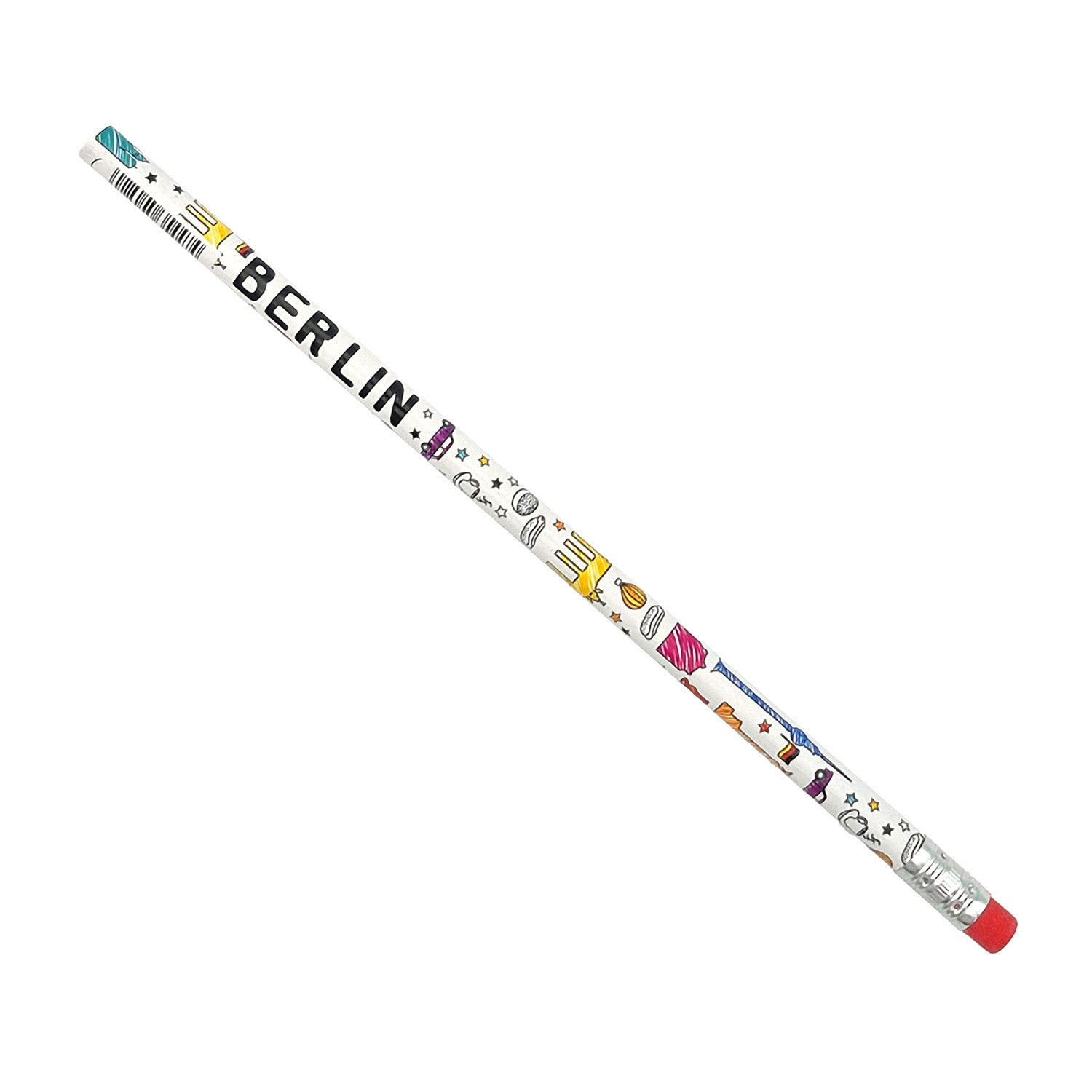 Bleistift Scribble Berlin weiß
