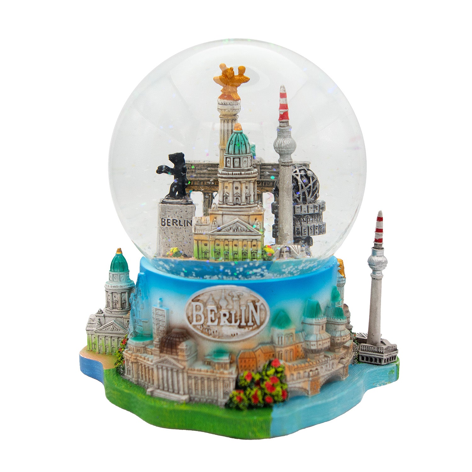 Schneekugel 10cm Berlin Premium