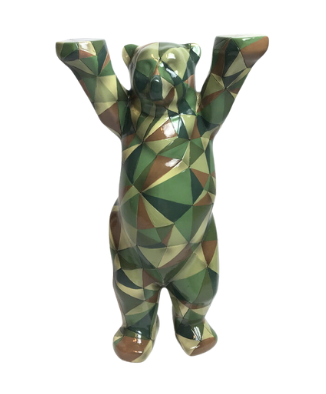 Camouflage polygon Buddy Bear