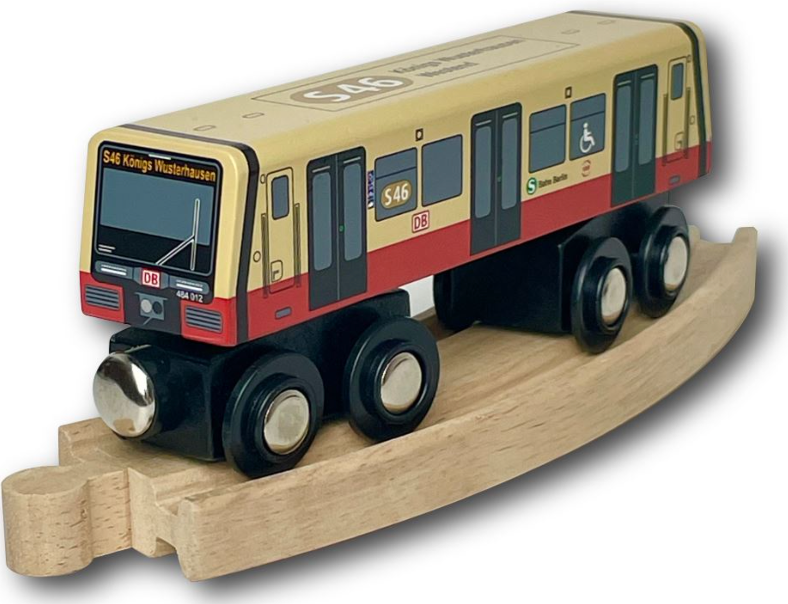 Miniatur Holz S-Bahn Berlin S46 zum Spielen