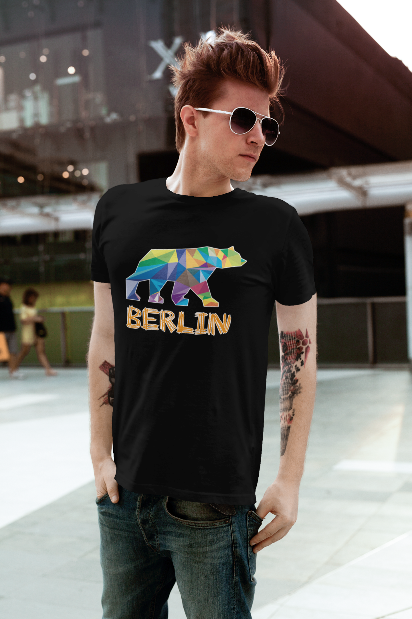 T-Shirt "Berlin Bärcolor black"