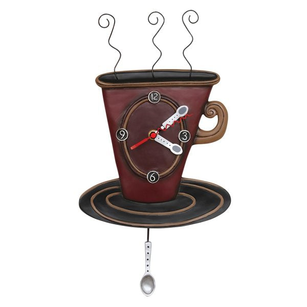 Allen-Designs-"Cozy-Cafe"-Clock-Wand-Uhr-berlindeluxe-uhr-kaffeetasse-loeffel