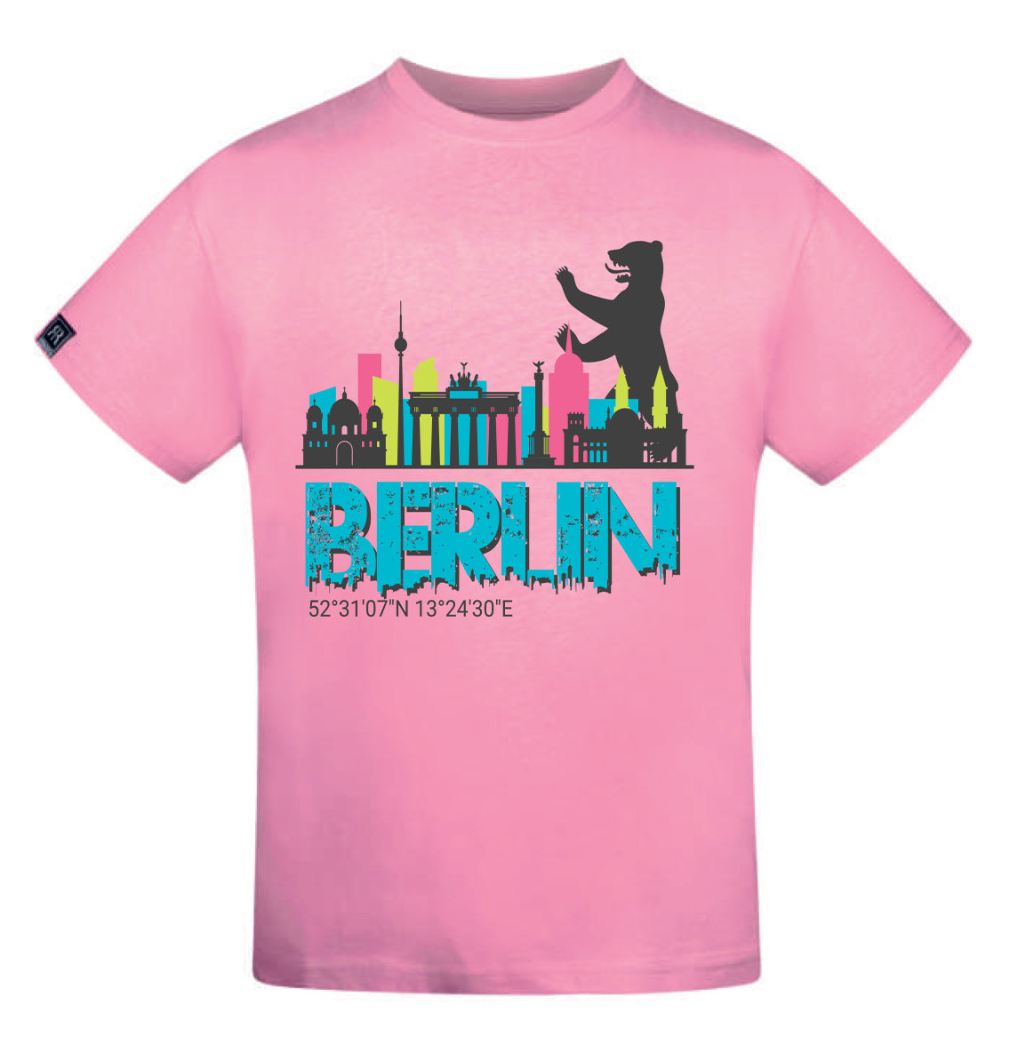 T-Shirt Kinder "Skyline Berlin pink" von Robin Ruth