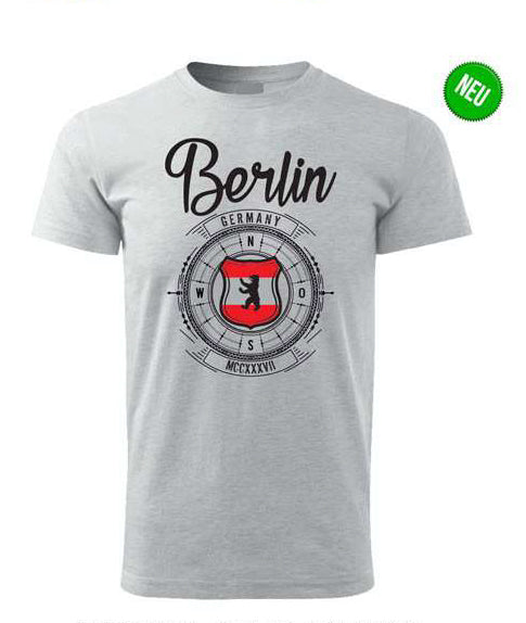 T-Shirt-Berlin-Kompass-grau-von-Robin-Ruth-berlindeluxe-germany-wappen-grau