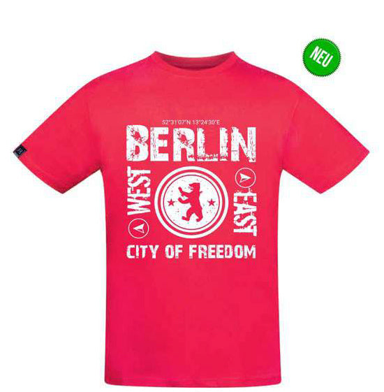 T-Shirt-Berliner-Bär-rot-von-Robin-Ruth-berlindeluxe-west-east-cityoffreedom-baer