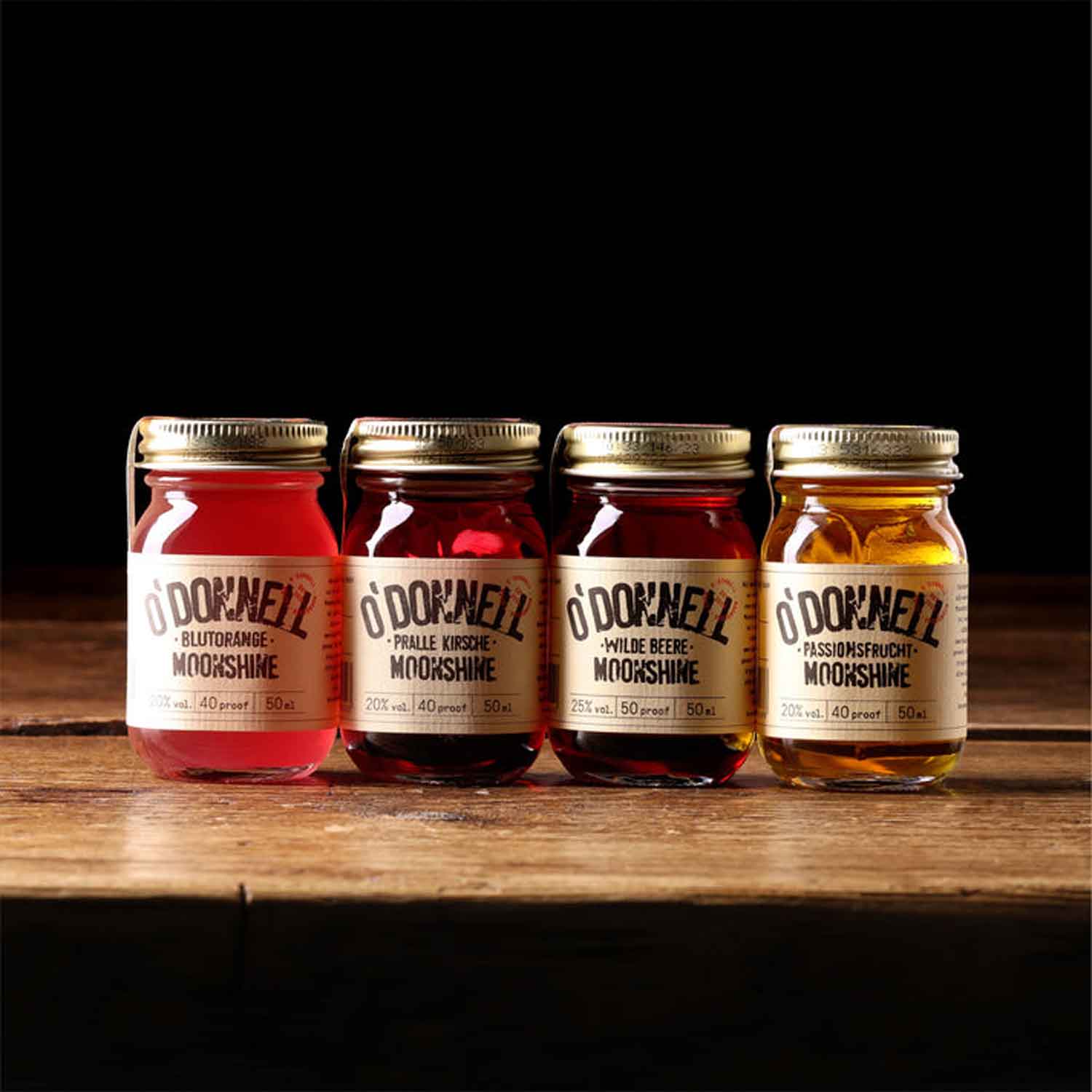 Liqueur Set Summer Minis Moonshine Jars (4x50ml)