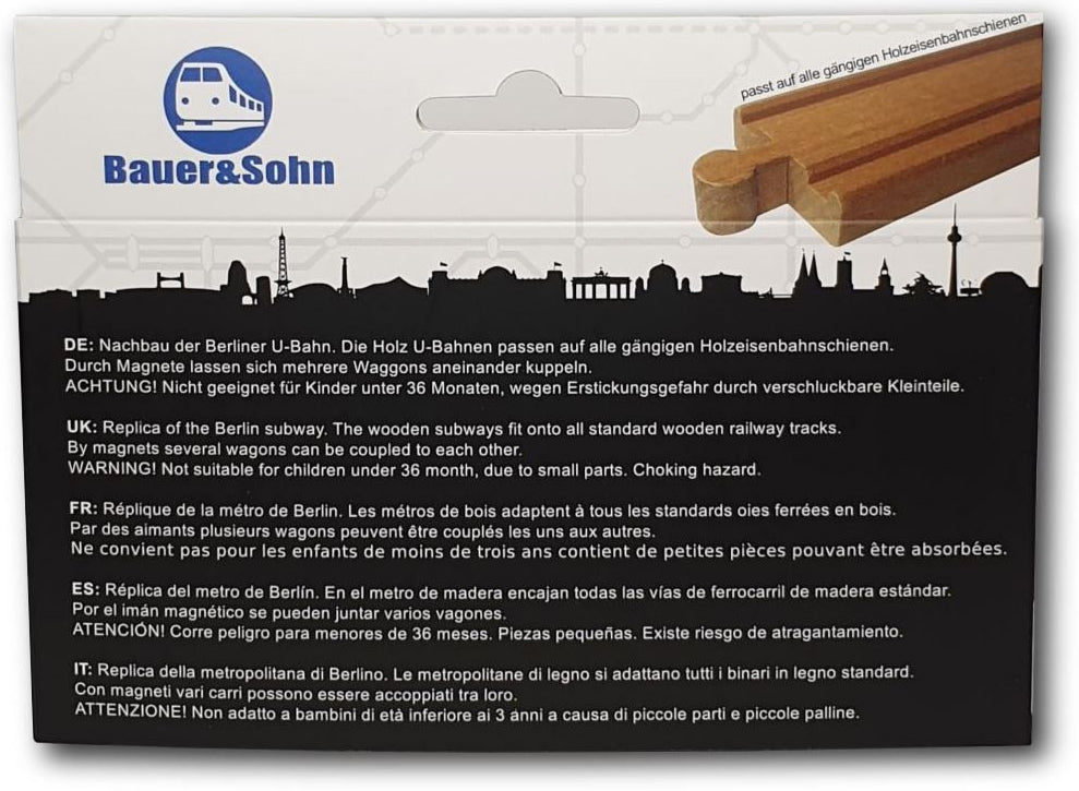 Miniatur Holz S-Bahn Berlin S42 zum Spielen