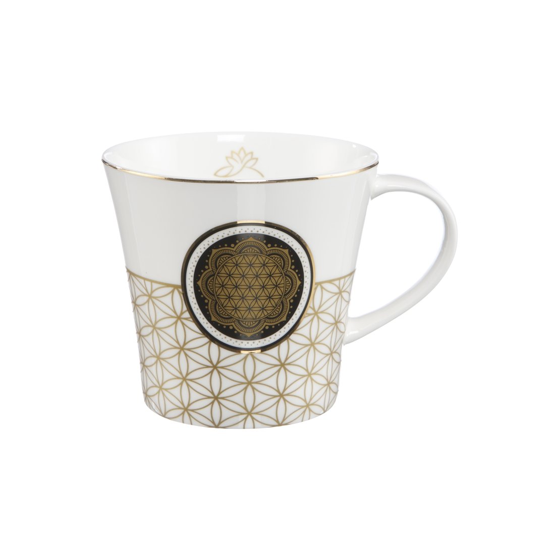 Blume-des-Lebens-Weiß-Kaffee -Teetasse-berlindeluxe-tasse-golden-weiß-muster