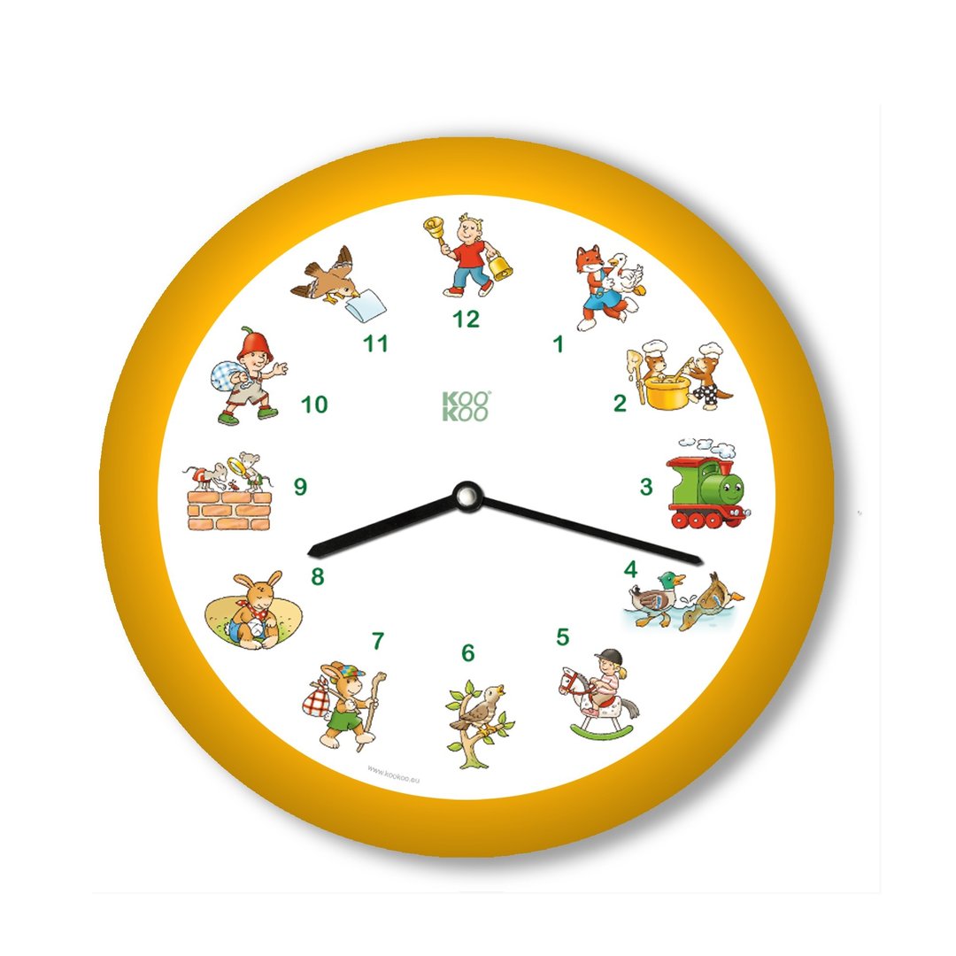 Kinderlieder-Uhr-für-Kinder-von-KOOKOO-berlindeluxe-gelb-hasen-kinder
