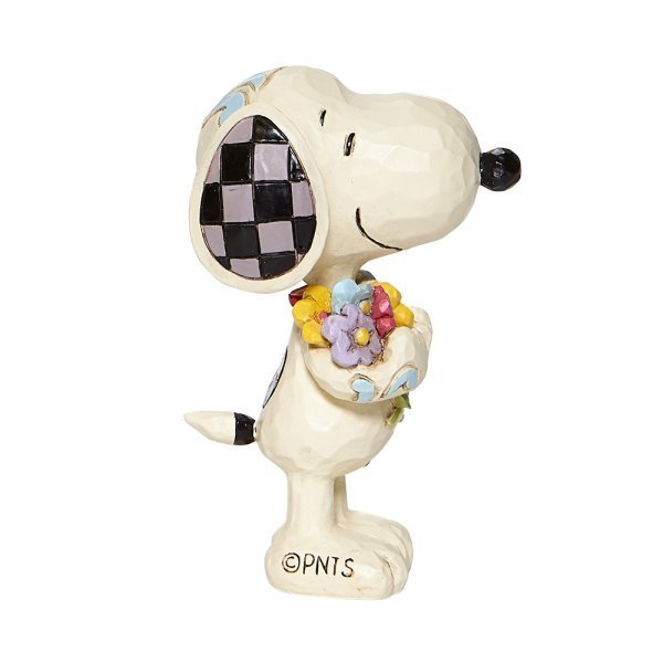 Peanuts-Snoopy-mit-Blumen-Jim-Shore-Figur-berlindeluxe-blumen-hund-seite