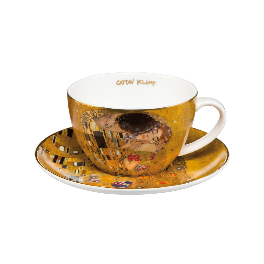 Klimt-Der-Kuss-Teetasse-mit-Untersetzer-berlindeluxe-goldende-farbe-
