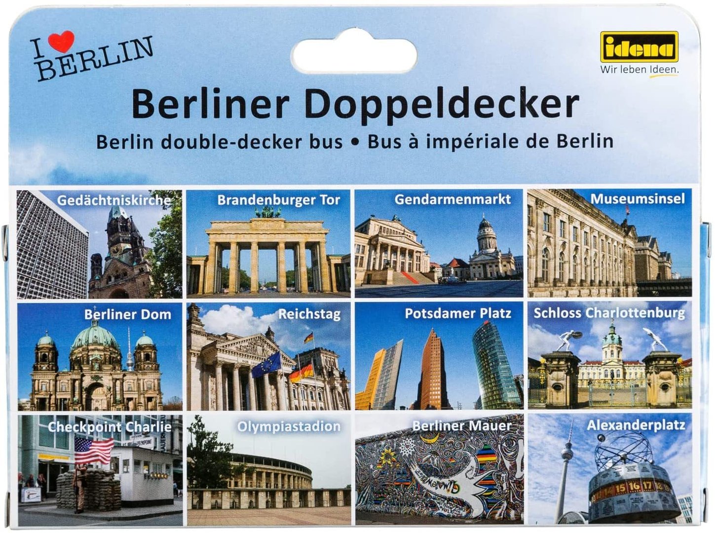 Berlin double decker bus toy model