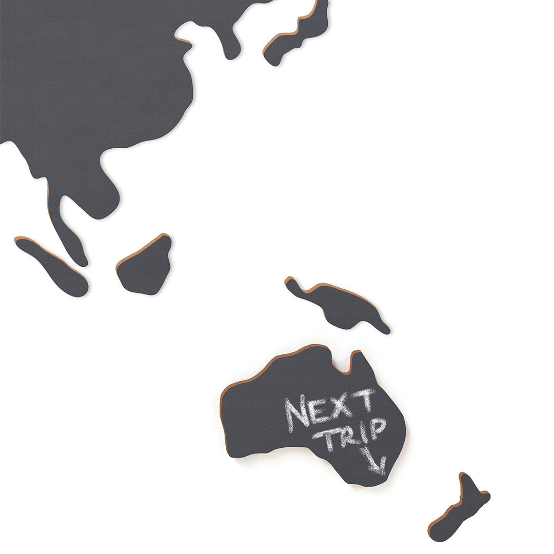Weltkarte "Chalkboard Map" Kork