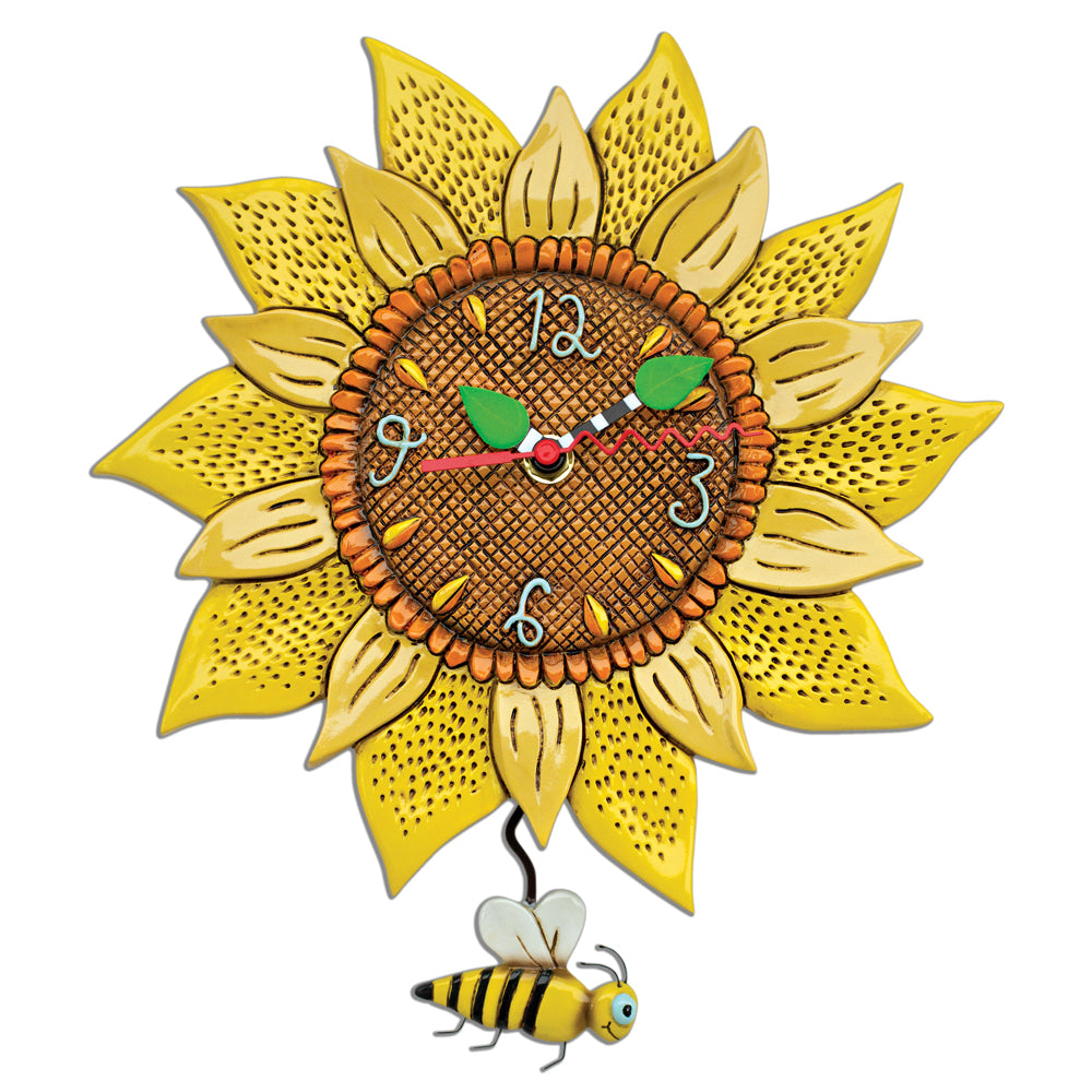 Bee Sunflower Clock - Allen Designs