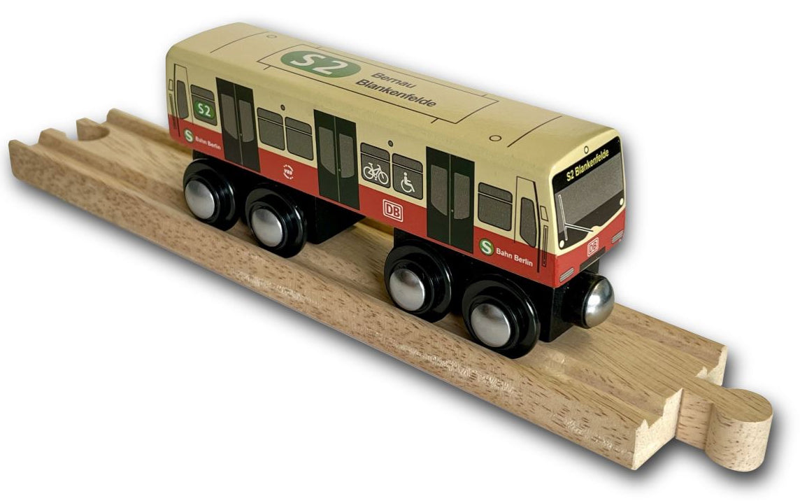 Miniatur Holz S-Bahn Berlin S2 zum Spielen