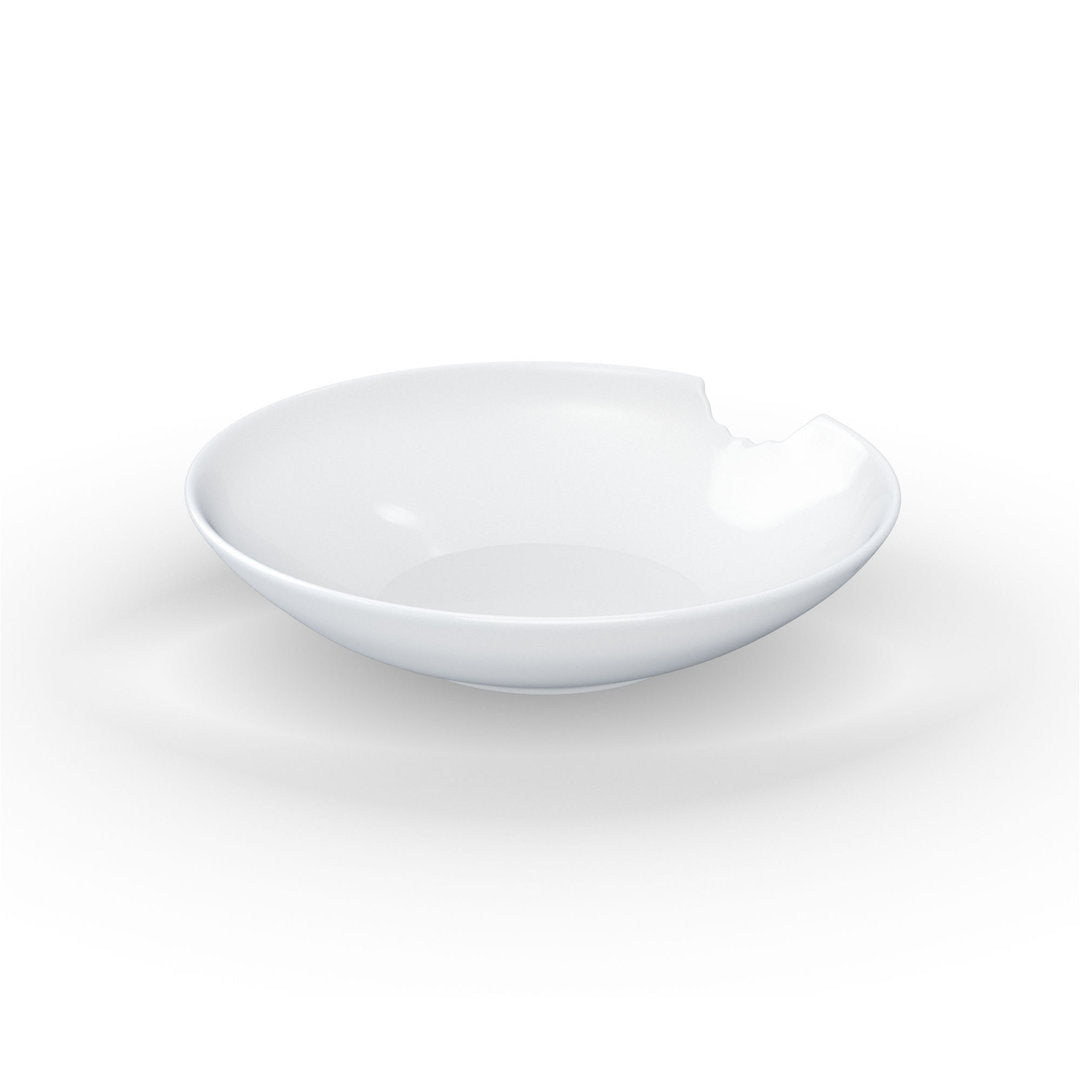 Set of 2 small deep plates with bite
