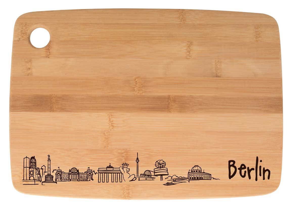 "Skyline Berlin" cutting board made of bamboo