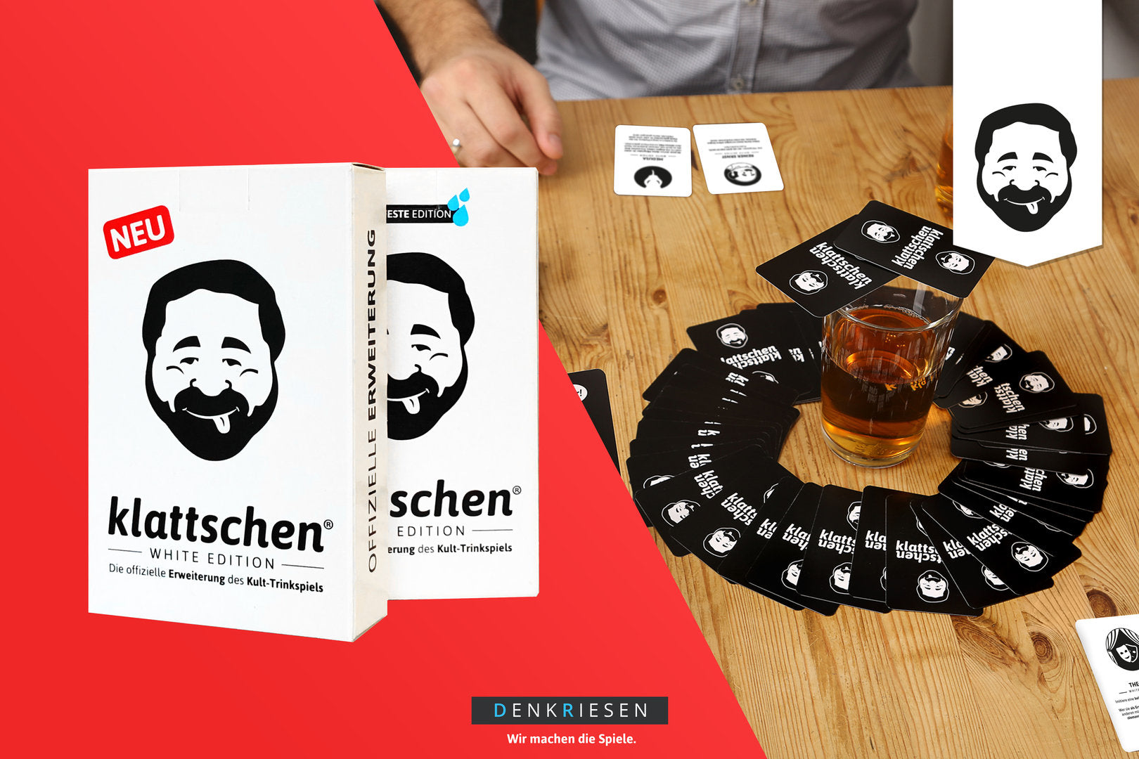 Klattschen-Trinkspiel / Partyspiel-berlindeluxe-spiel-karten-tisch