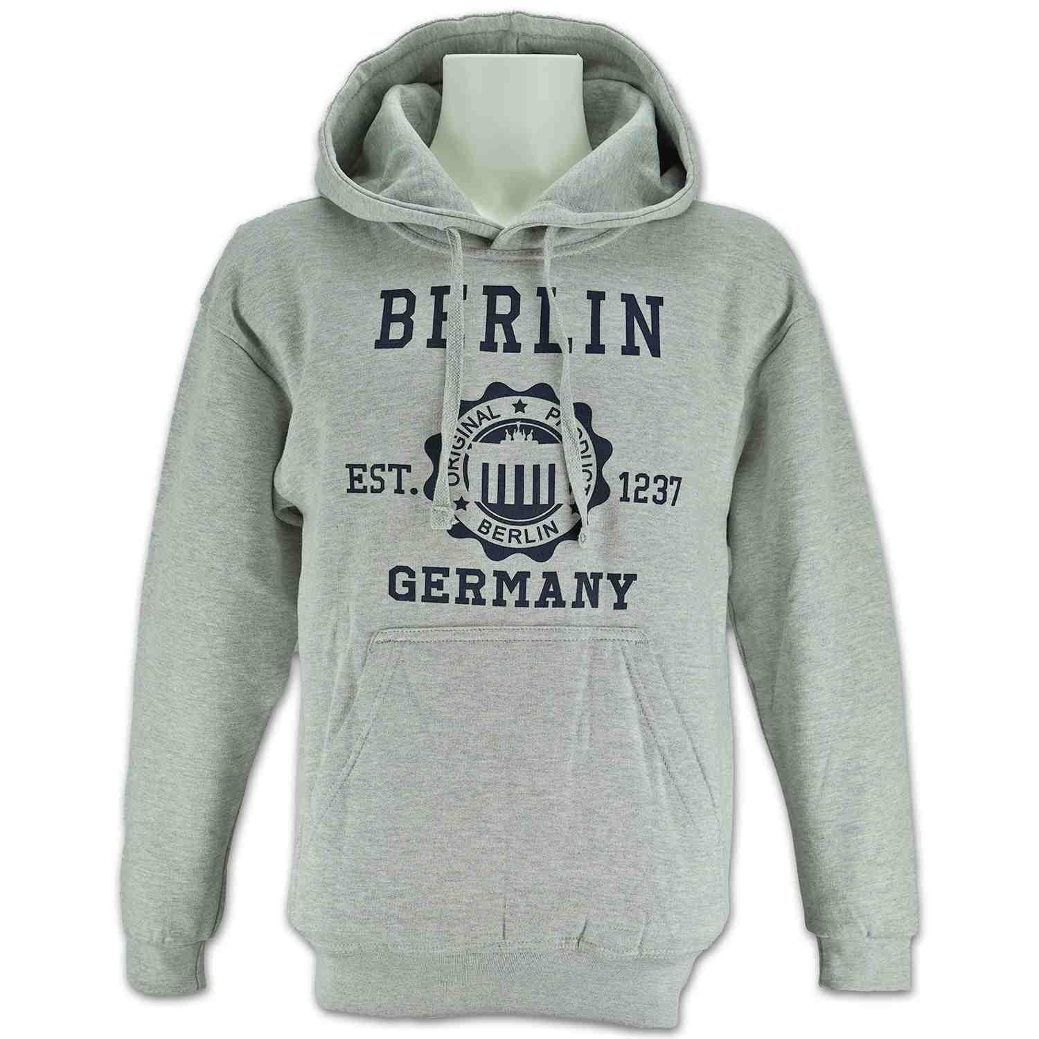 Sweater Stempel Berlin grau