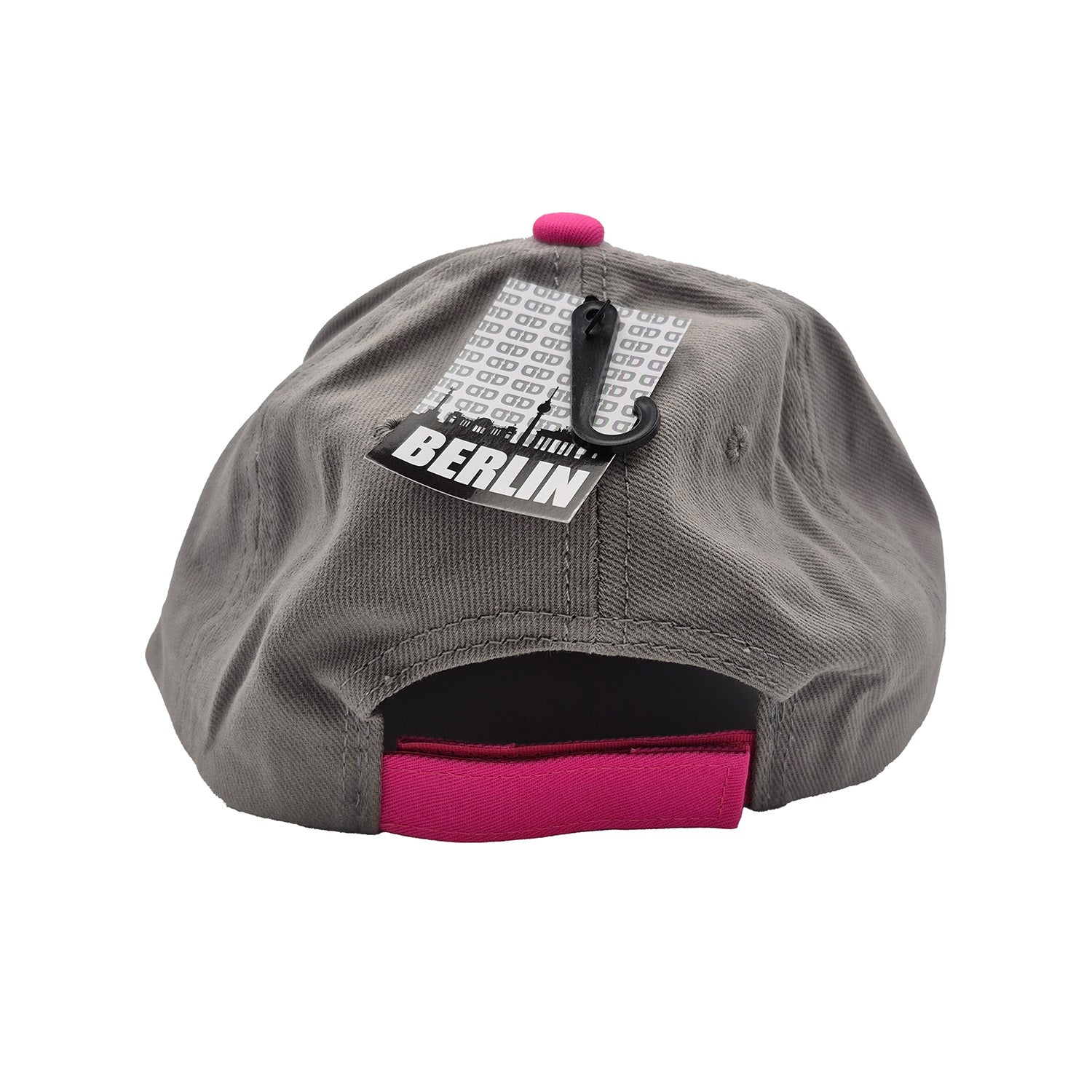 Basecap Berlin „Original Product Berlin“ – Grau mit Pink