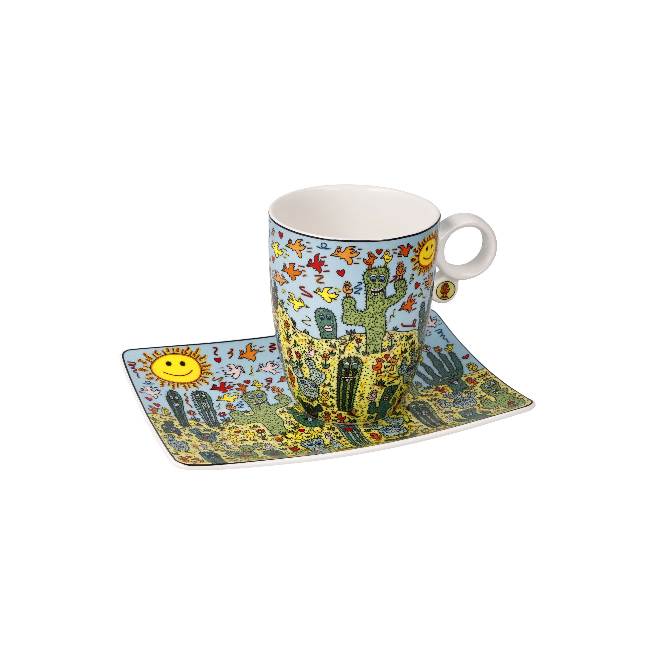 Goebel-Desert-Life-James-Rizzi-Künstlertasse-berlindeluxe-kakteen-sonne-wueste