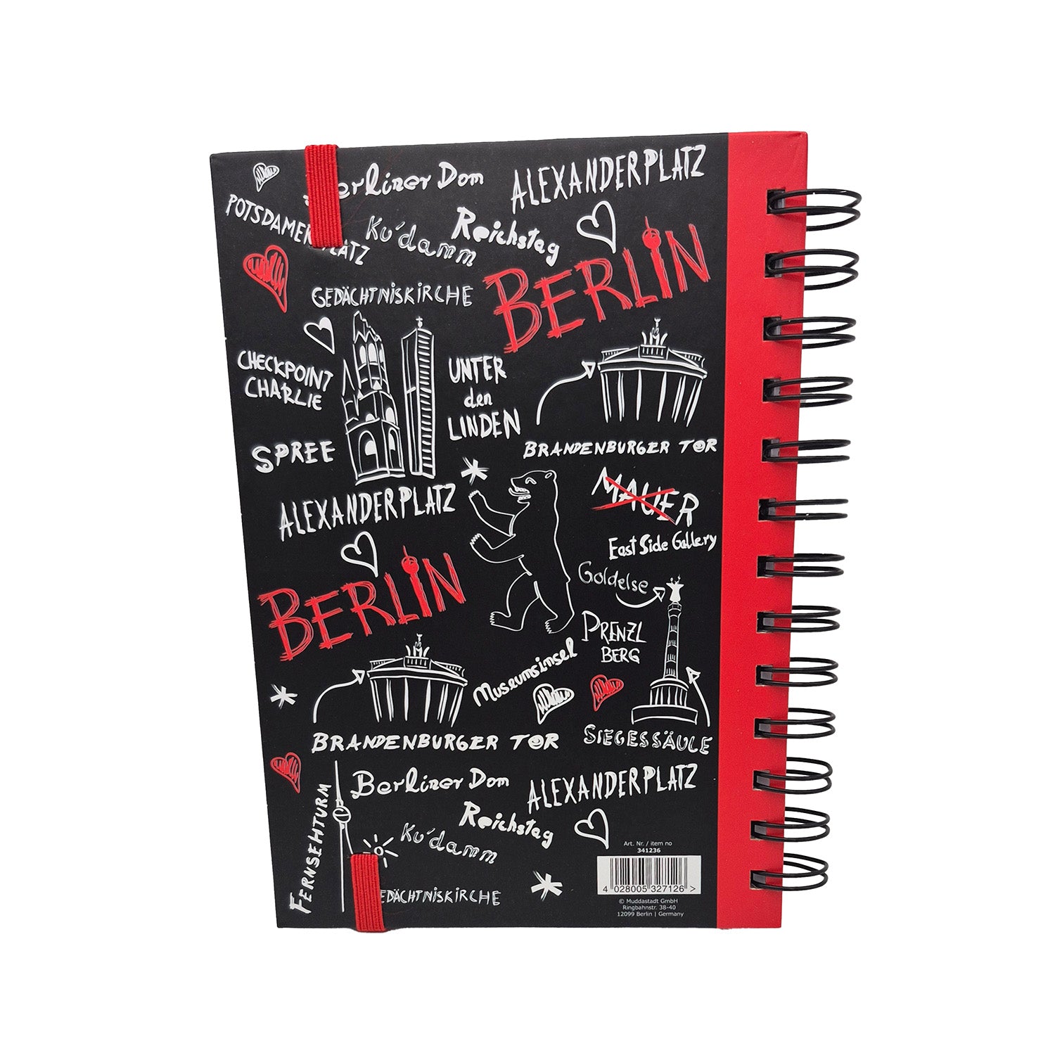 Notizbuch Sketch Berlin schwarz