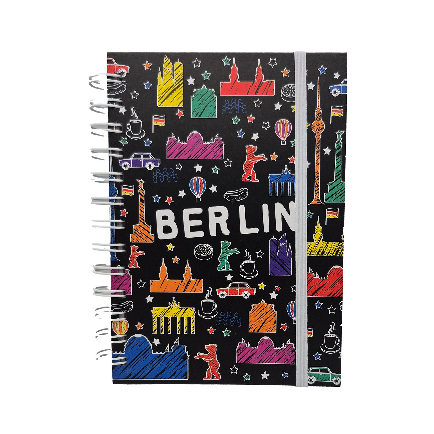 Notizbuch Scribble Berlin schwarz