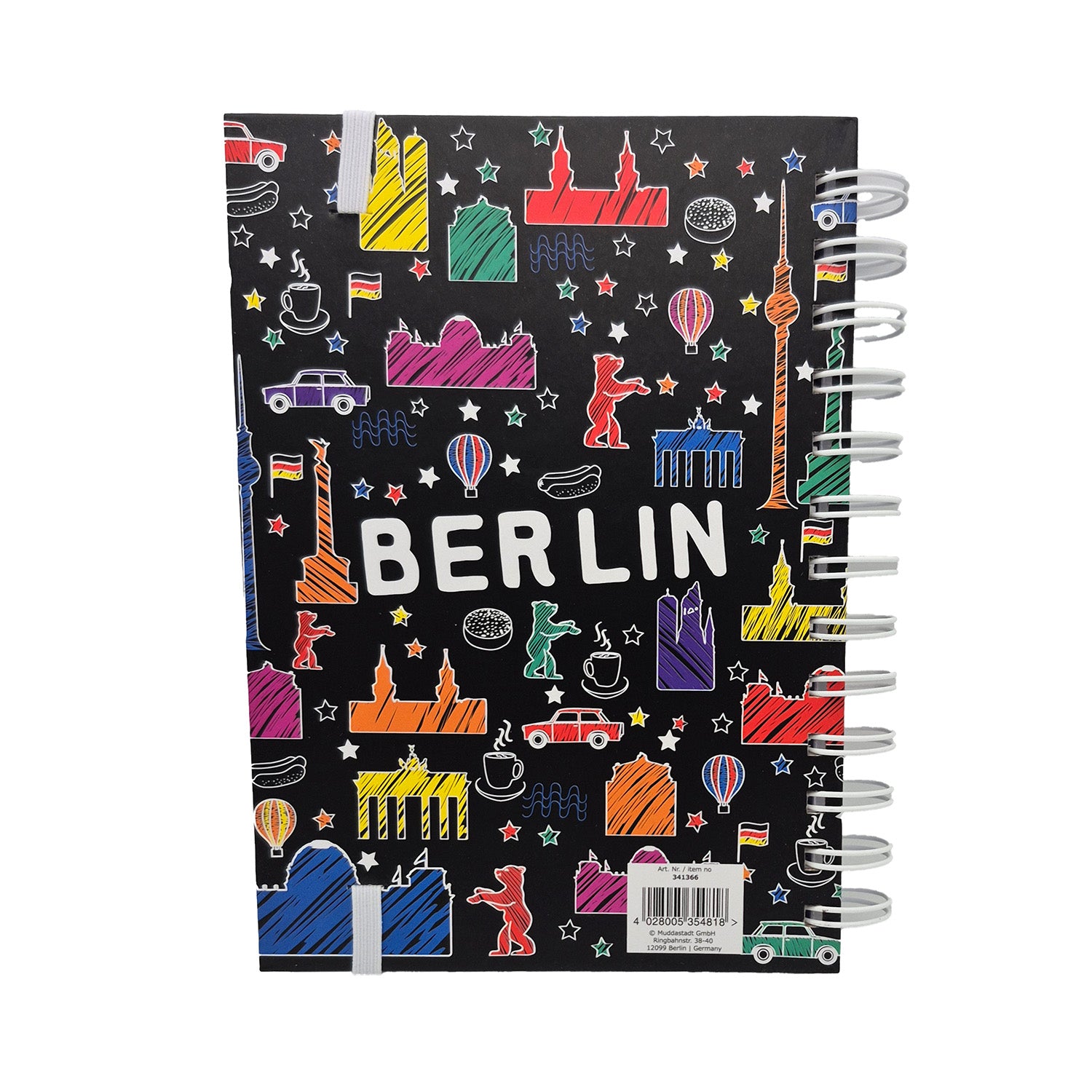 Notizbuch Scribble Berlin schwarz