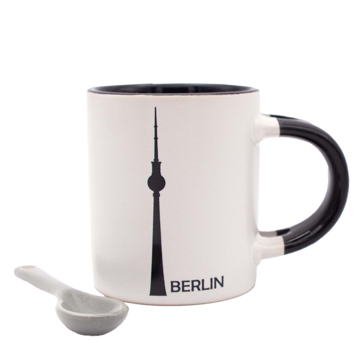 Espresso Tasse Berlin Fernsehturm weiß